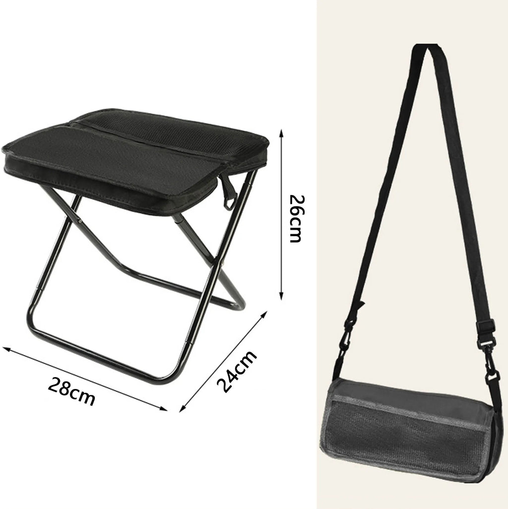 Portable Shoulder Bag Camping Folding Stool