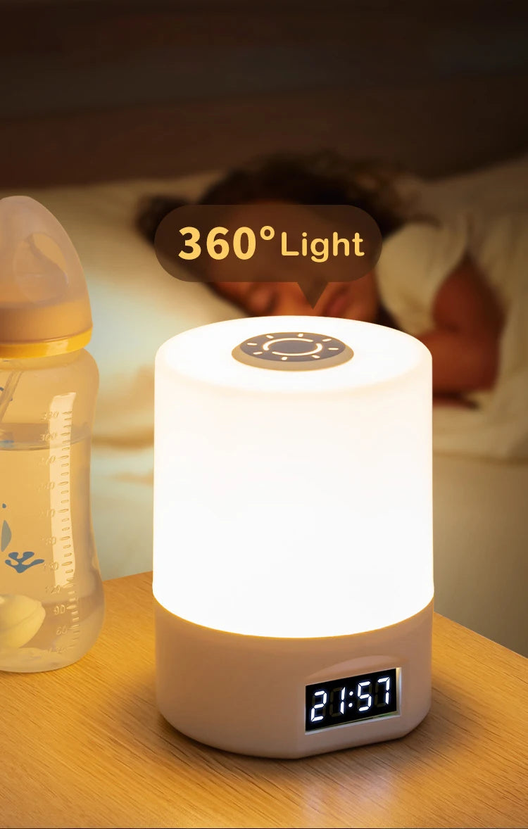 LED Touch Desk Lamp with Clock & Calendar