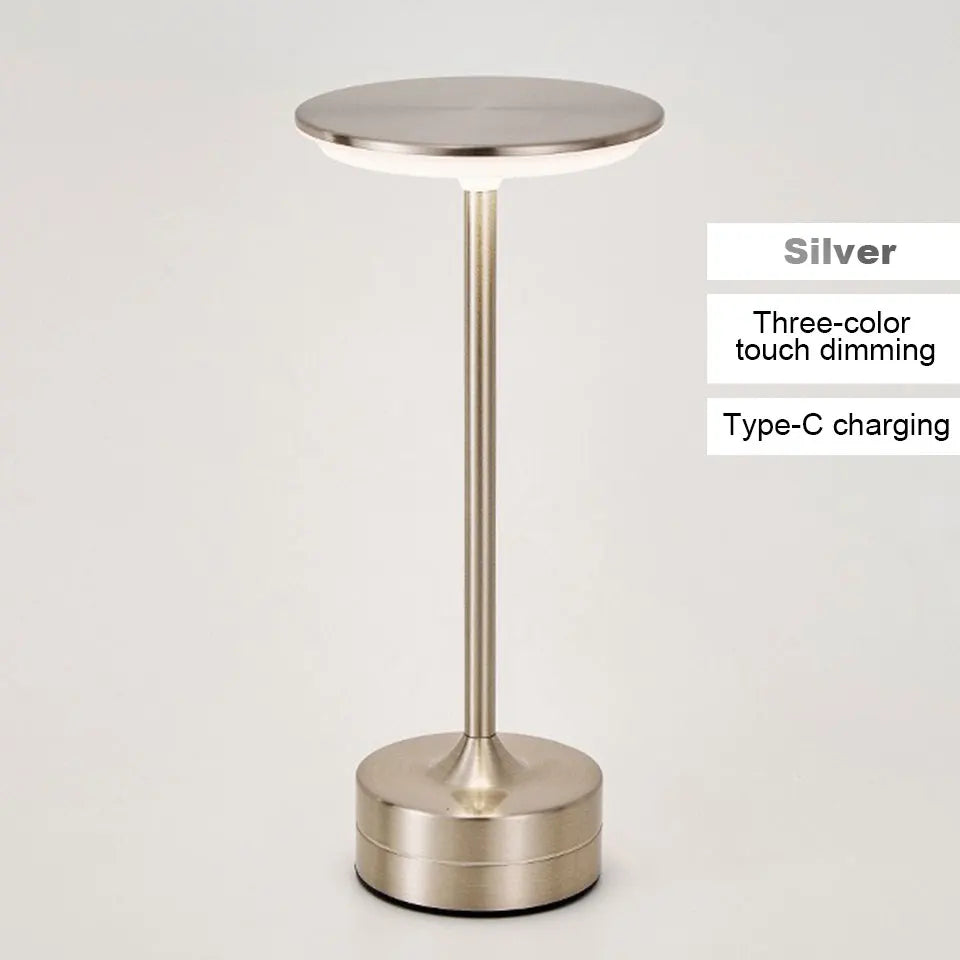 LED Touch Sensor Table Lamp – USB Rechargeable