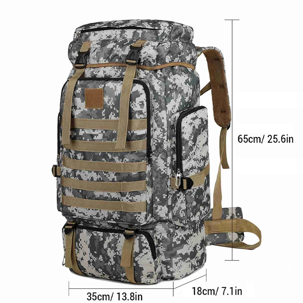 Large Capacity Camo Hiking Backpack