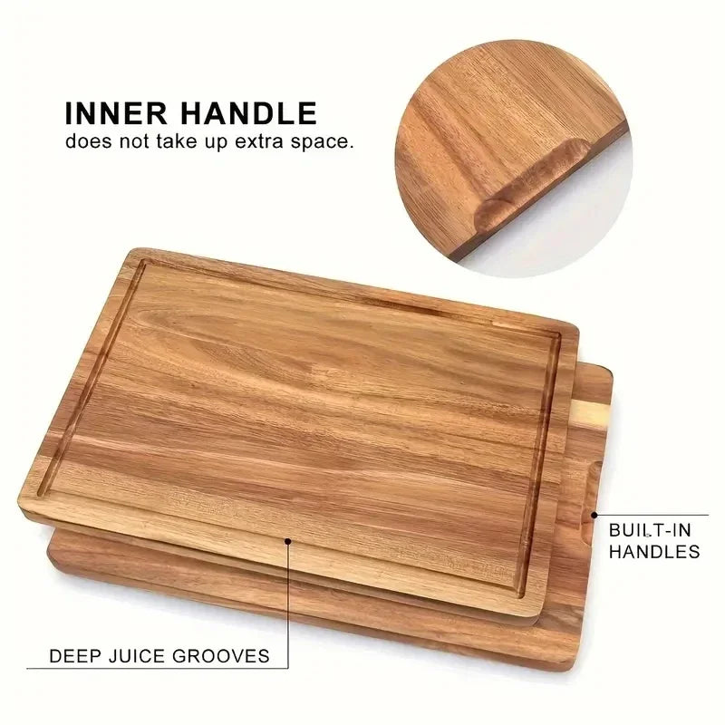 Beech & Walnut Wooden Chopping Block