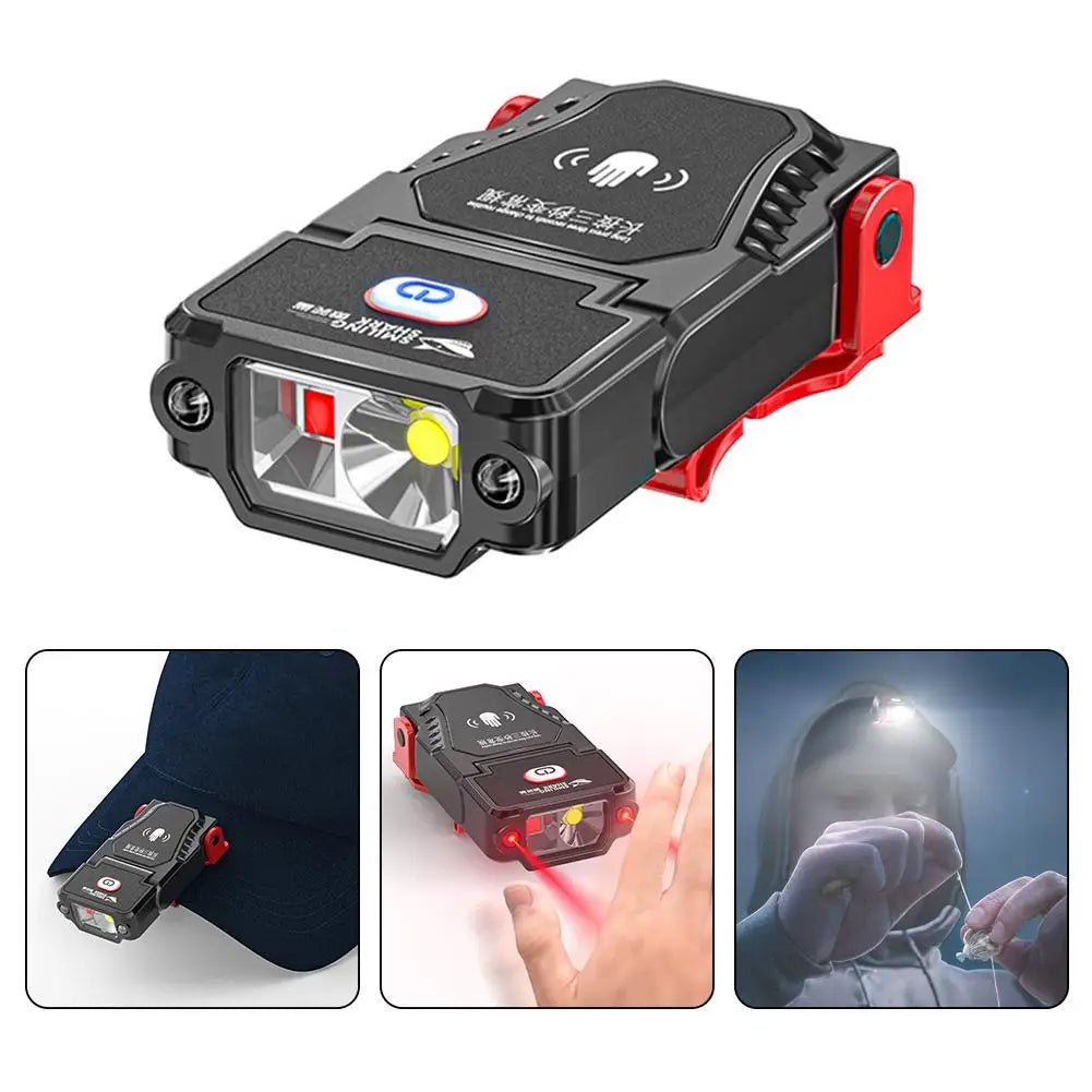 Cap Brim Clip-On Headlamp for Hiking