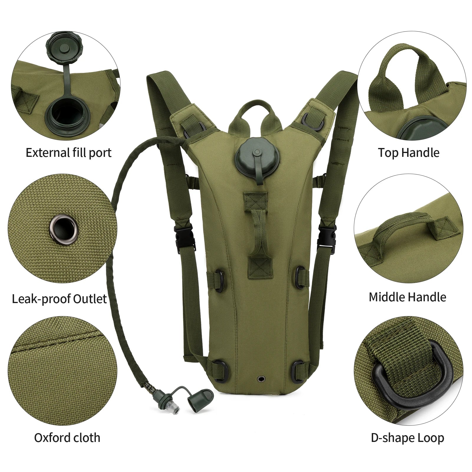 Tactical Military Hydration Pack – 3L Bladder