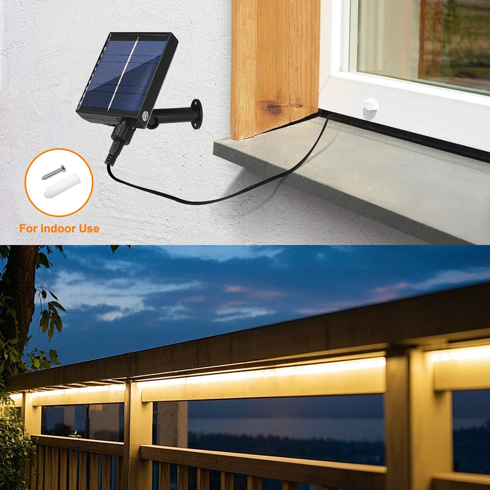 Solar Waterproof Outdoor LED Strip Light