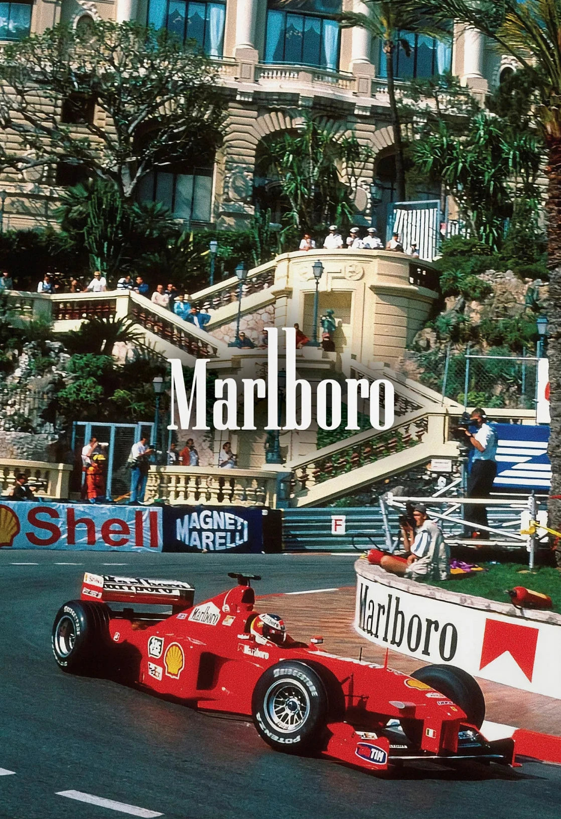 Vintage Monaco Racing Car Canvas Poster