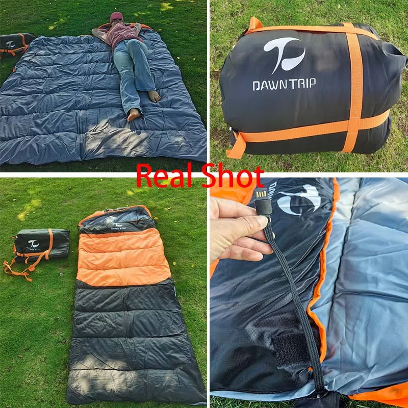 USB Heated Down Cotton Sleeping Bag