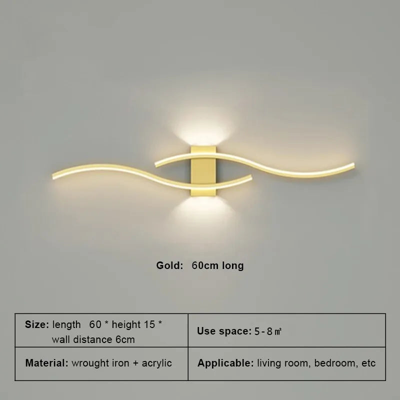 LED Strip Wall Lamp – TV Background & Living Room