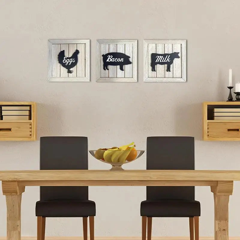 3-Piece Modern Framed Wall Art Set