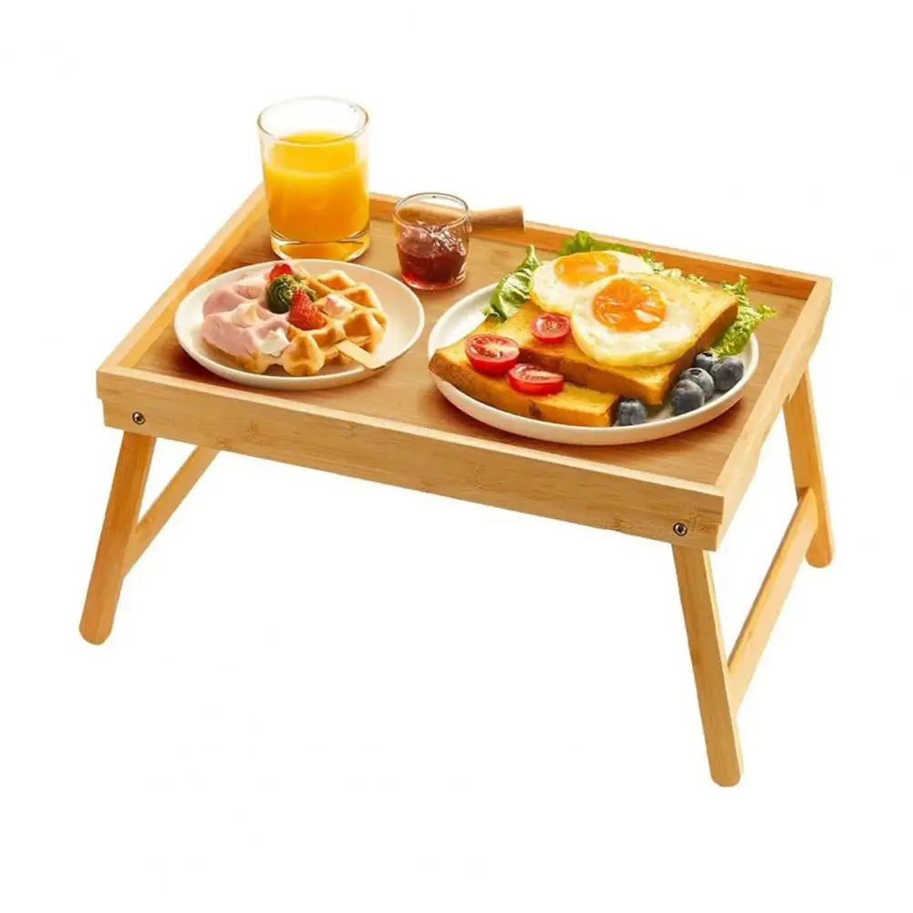 Folding Bamboo Bed Tray Table