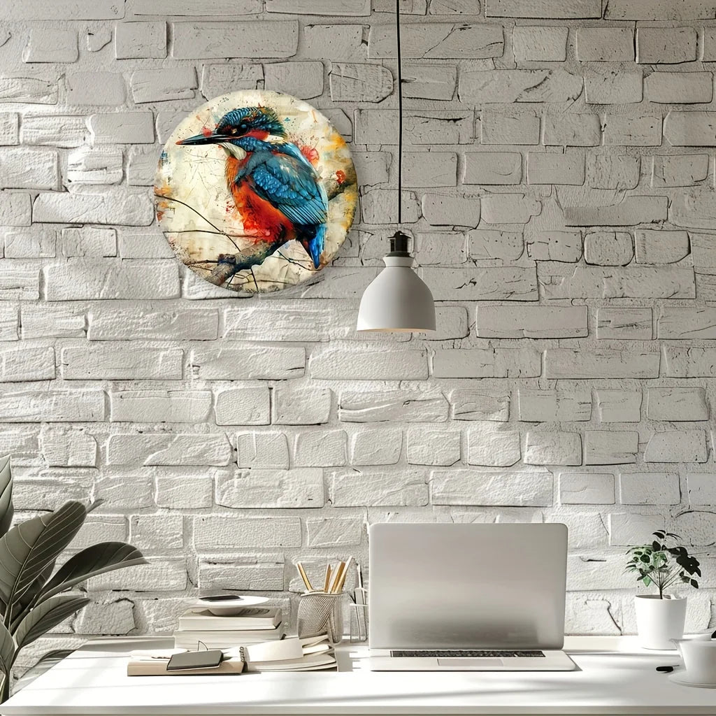 Kingfisher Aluminium Multi-Colour Wall Art
