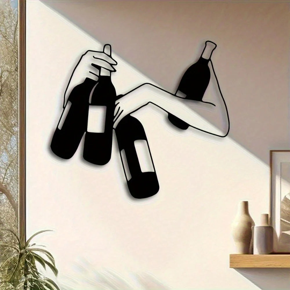 Modern Black Silhouette Metal Wall Art