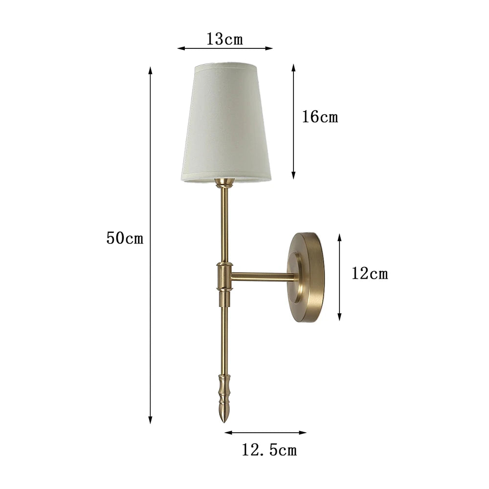 Retro Copper LED Wall Sconce – Bedside & Corridor