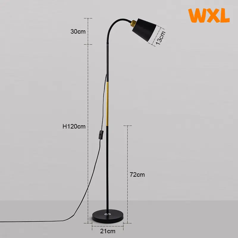 Wrought Iron Adjustable LED Standing Lamp