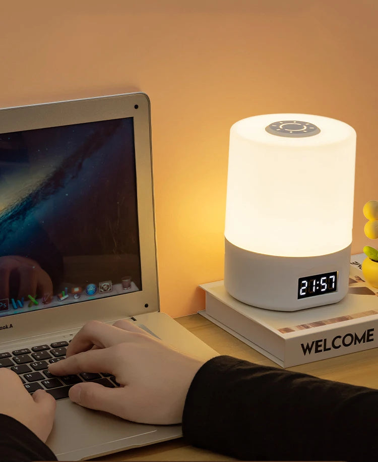 LED Touch Desk Lamp with Clock & Calendar