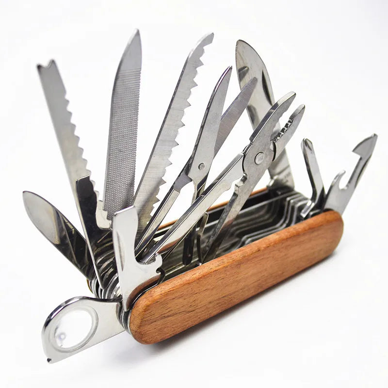 Stainless Steel Folding Multitool Pocket Knife