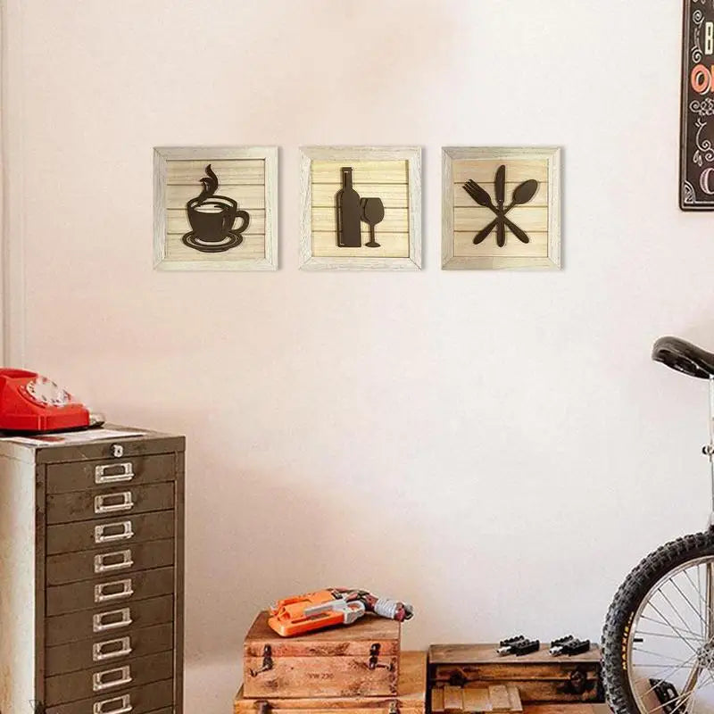3-Piece Modern Framed Wall Art Set