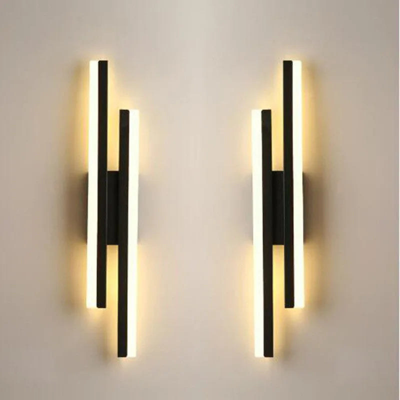LED Bedroom Wall Sconce – Copper Pipe Acrylic Shade