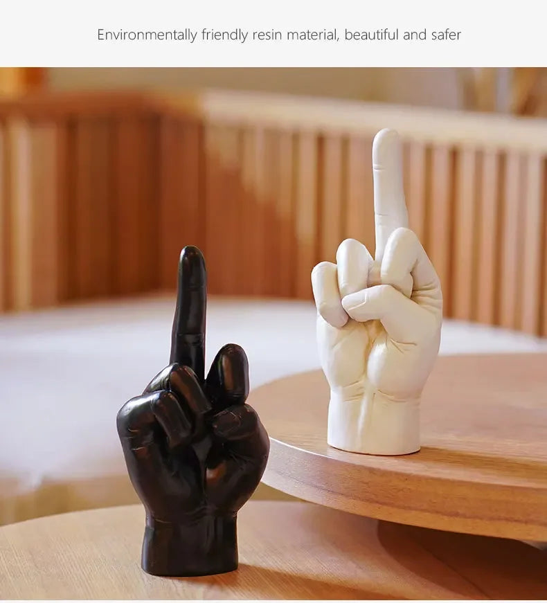Resin Middle Finger Desk Ornament