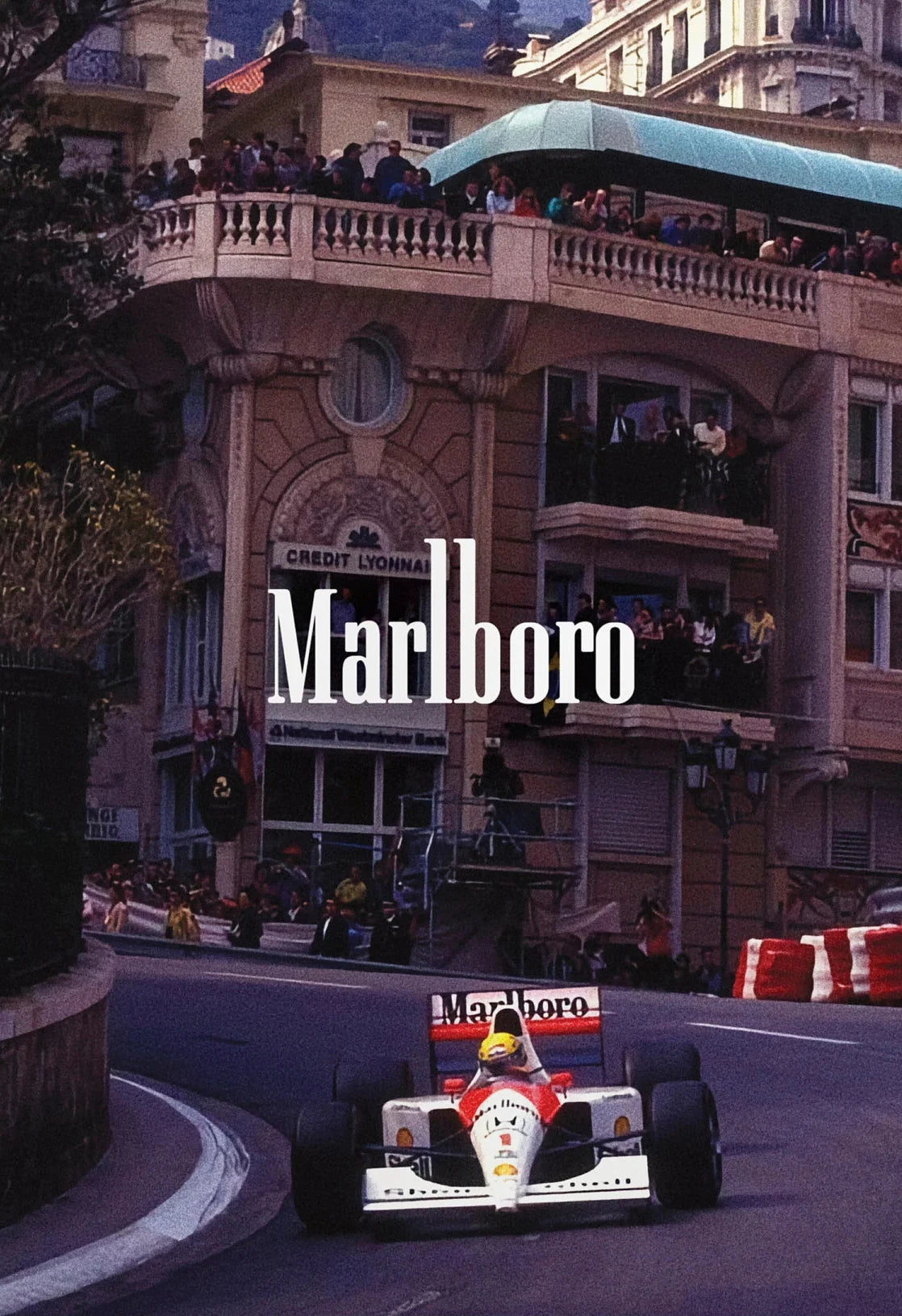Vintage Monaco Racing Car Canvas Poster