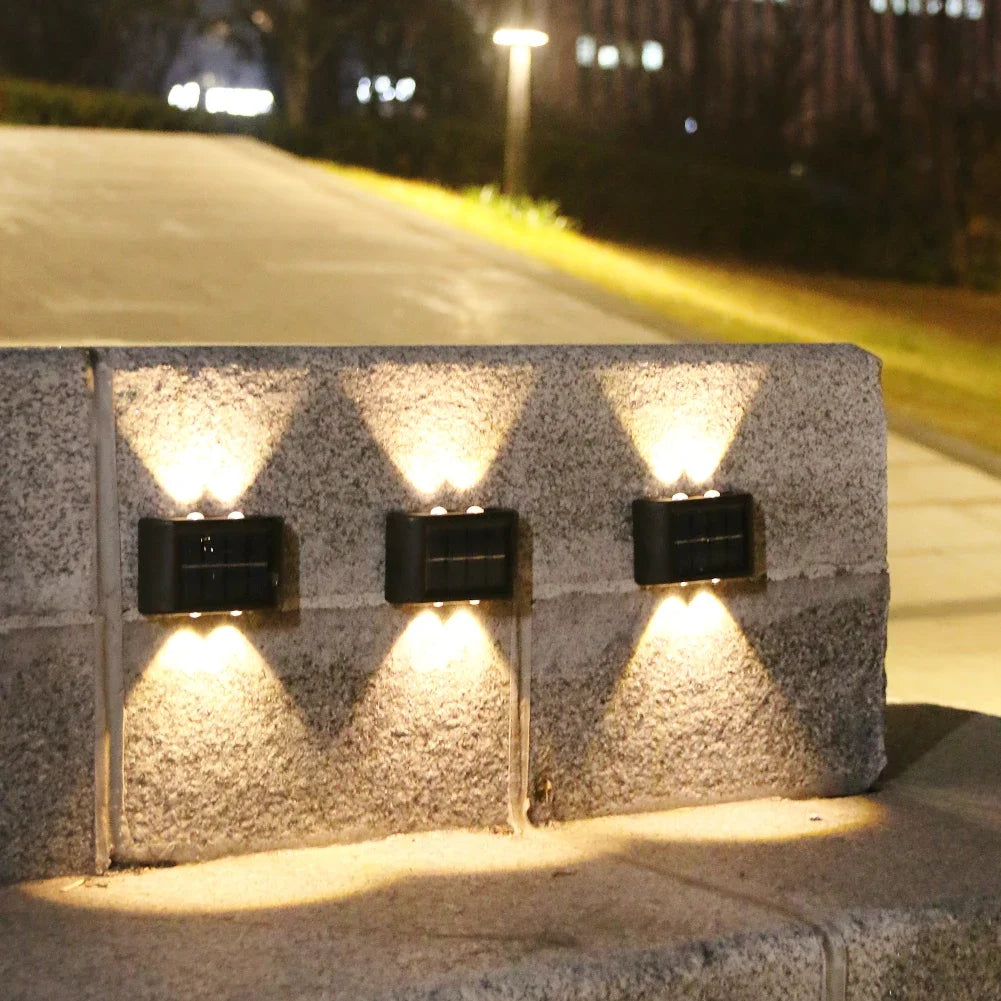 Solar Outdoor Wall Lamp – Warm White Waterproof