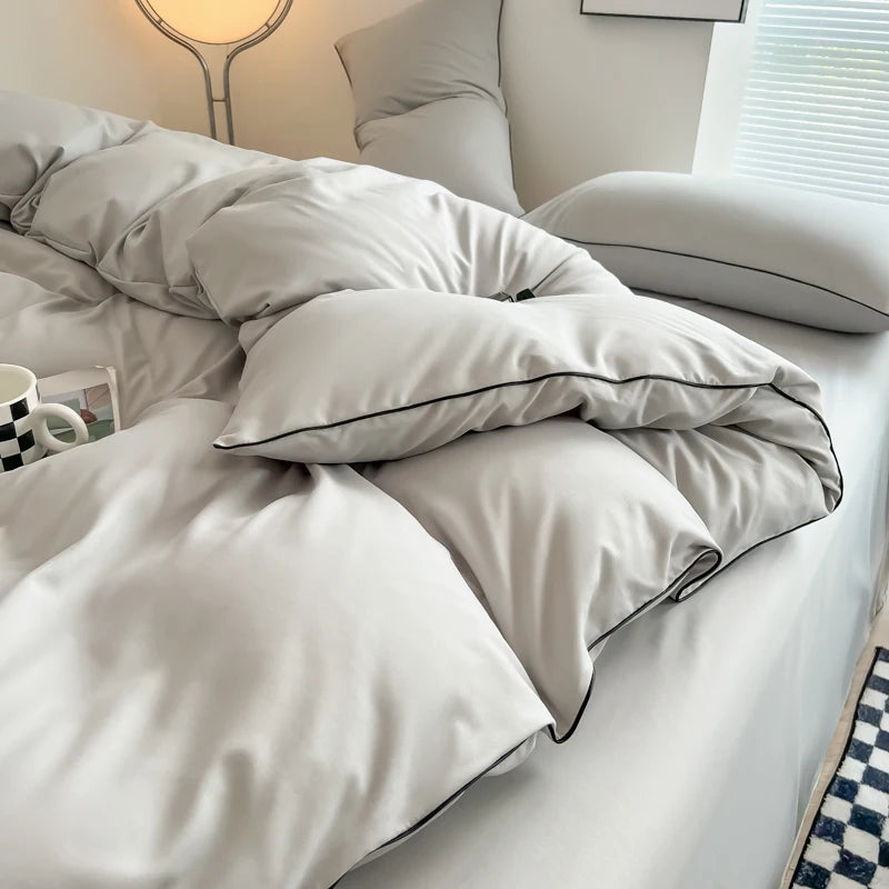 Plain Black Bedding Set – All Sizes