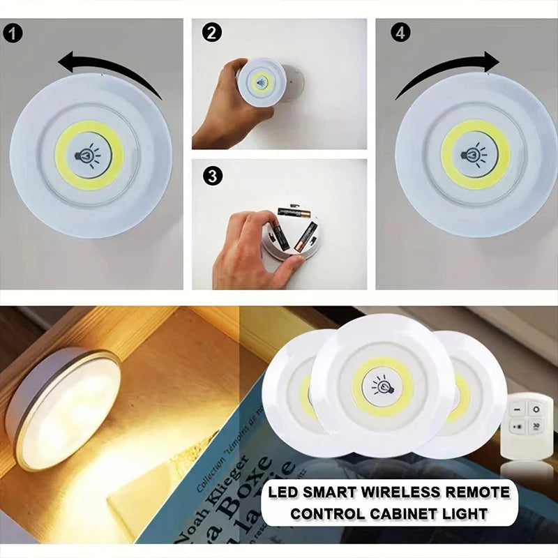 Dimmable LED Under Cabinet Light with Remote
