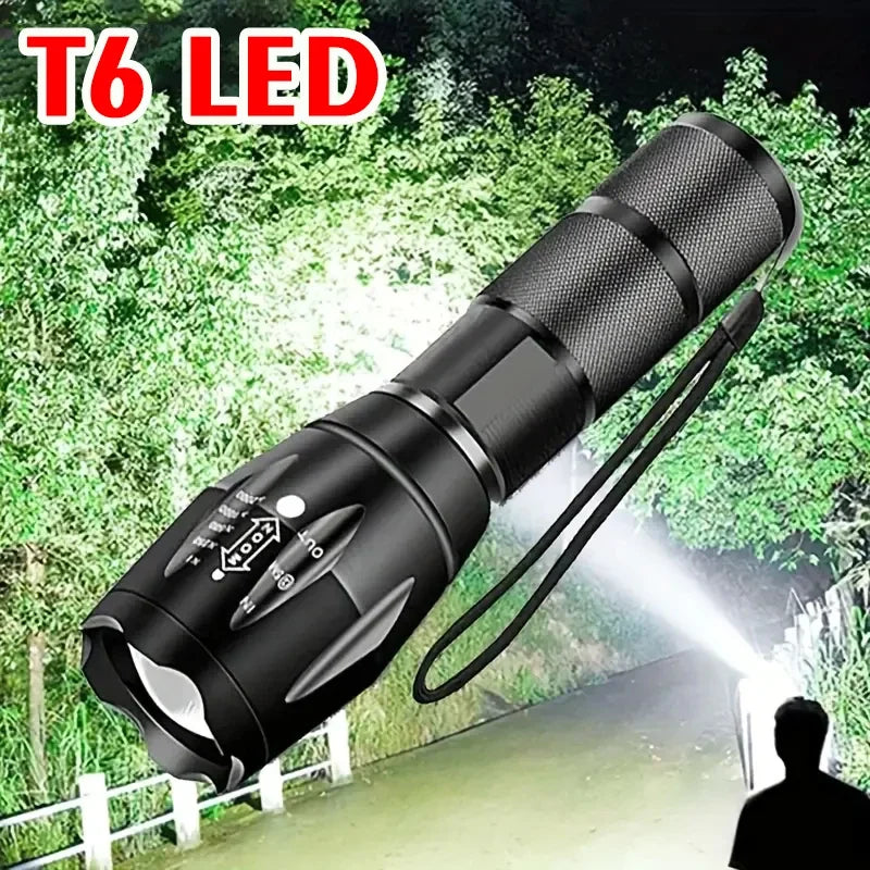 Zoomable LED Flashlight – 5 Modes