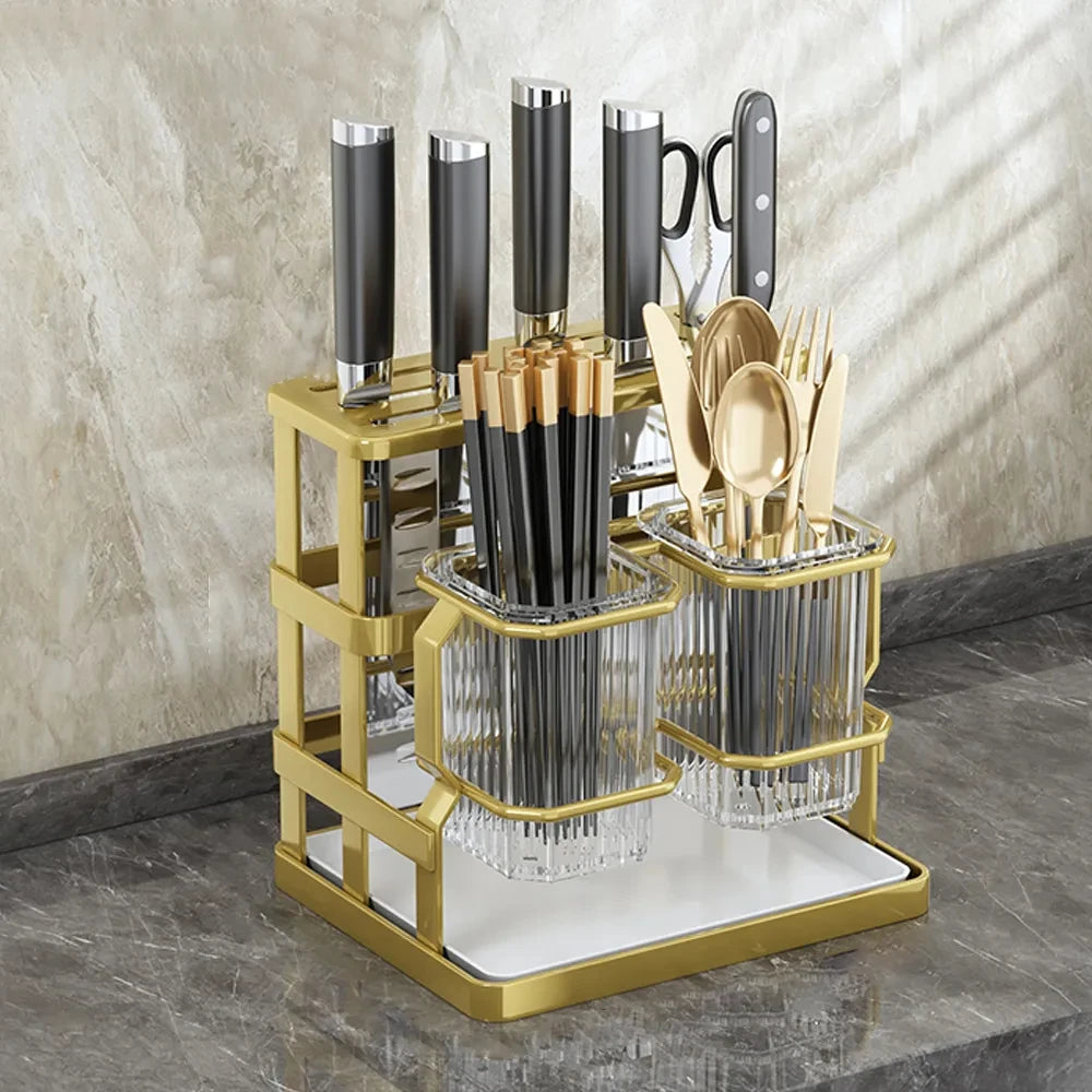 Wall-Mounted Kitchen Utensil Organizer