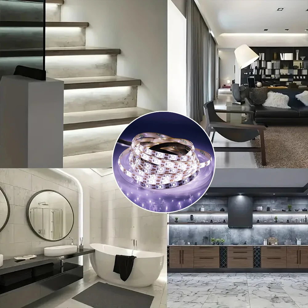 Battery-Powered Flexible LED Strip Light