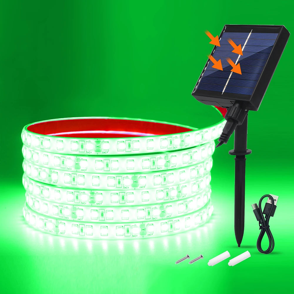 Solar Waterproof Outdoor LED Strip Light