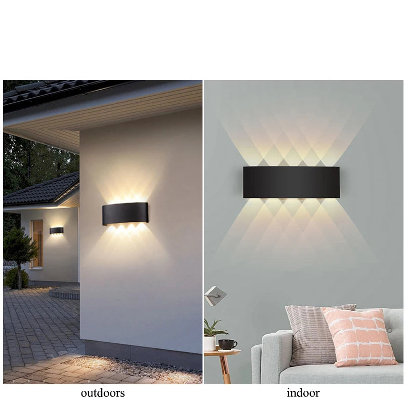 Up & Down LED Wall Light – Indoor & Outdoor Waterproof