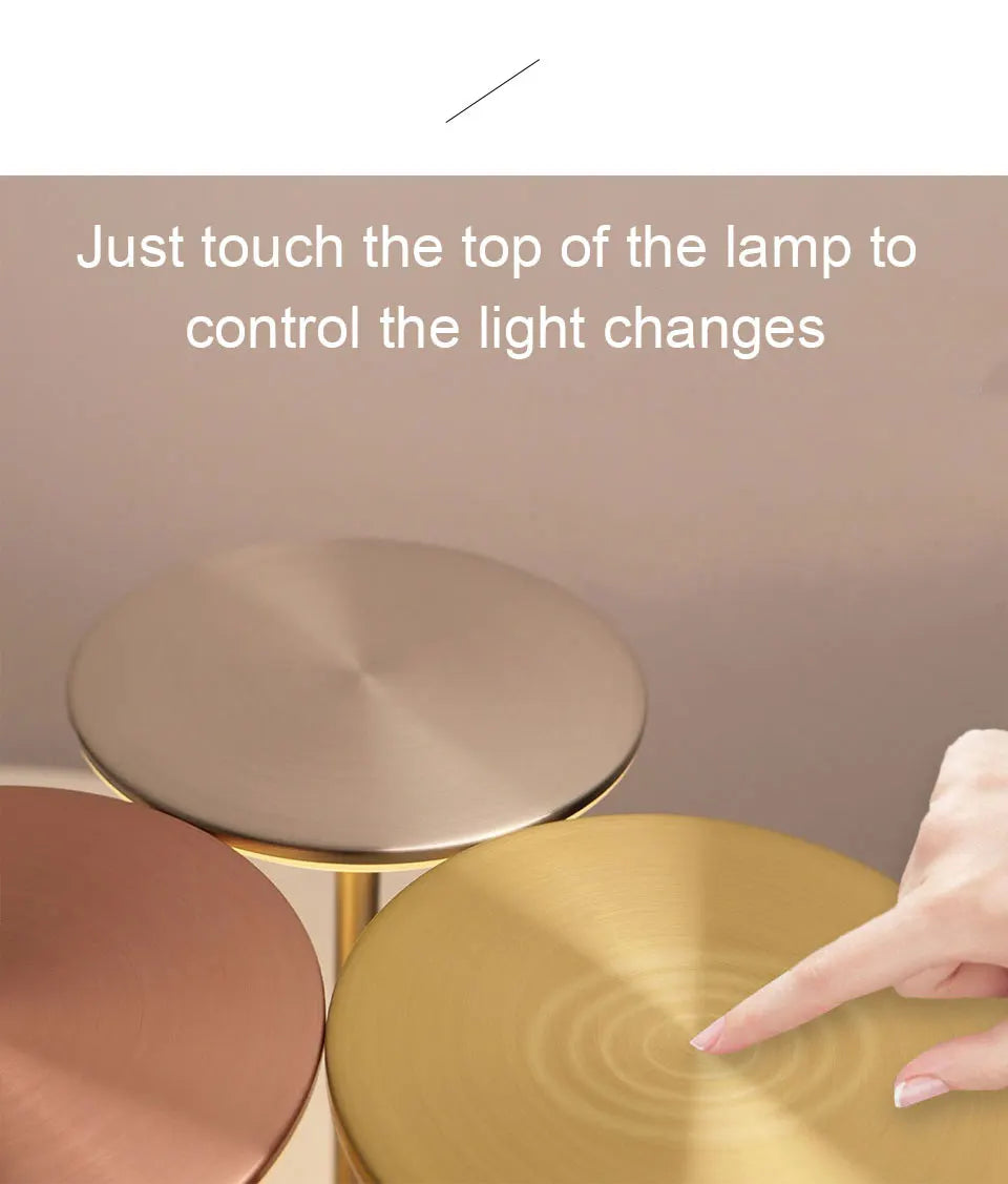 LED Touch Sensor Table Lamp – USB Rechargeable
