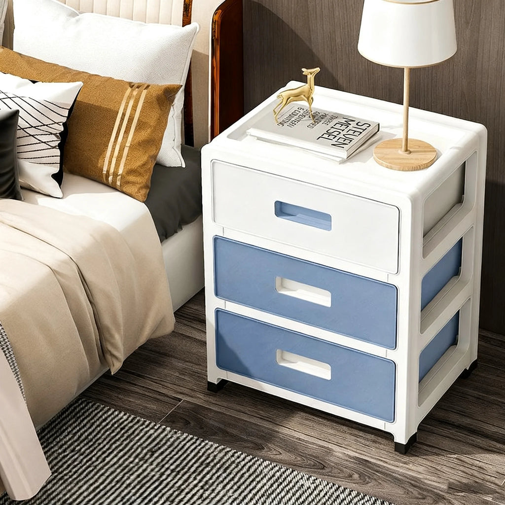 Modern Minimalist Bedside Table with Drawers