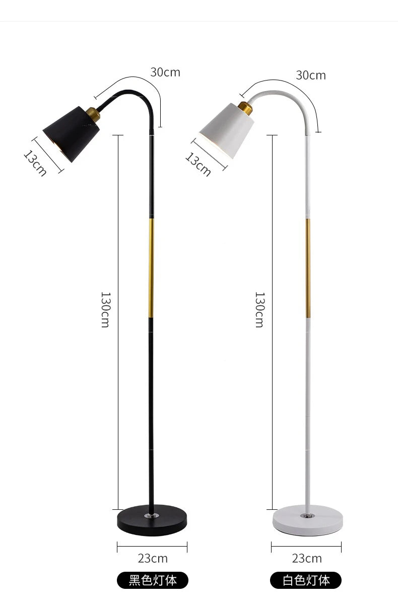 Wrought Iron Adjustable LED Standing Lamp