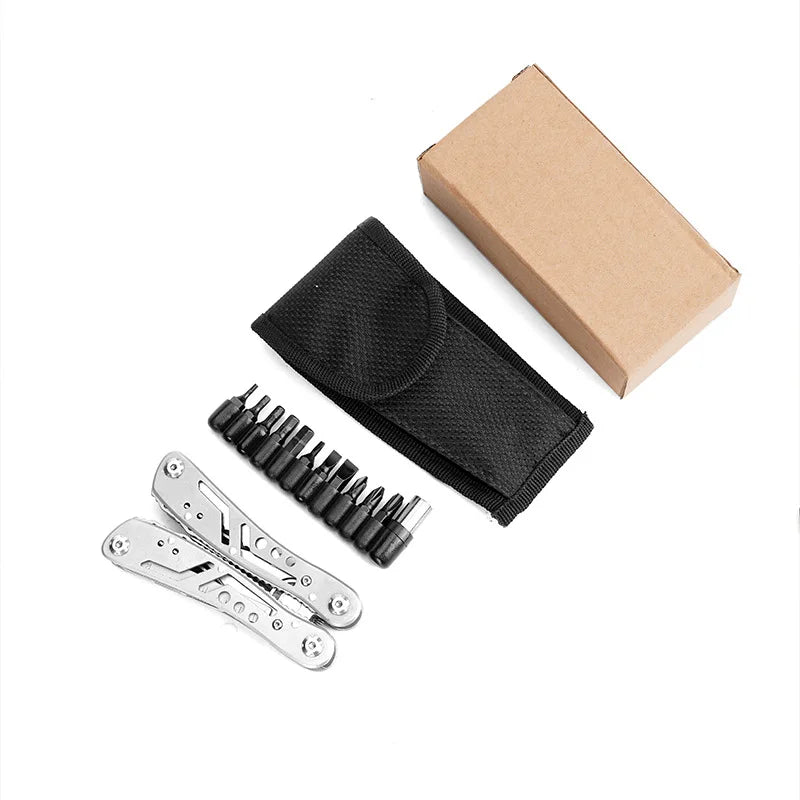 24-in-1 Camping Multitool with Knife & Bits