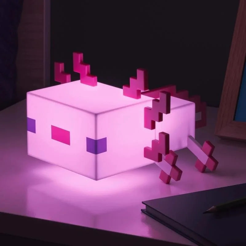 Minecraft Axolotl Color-Changing Lamp