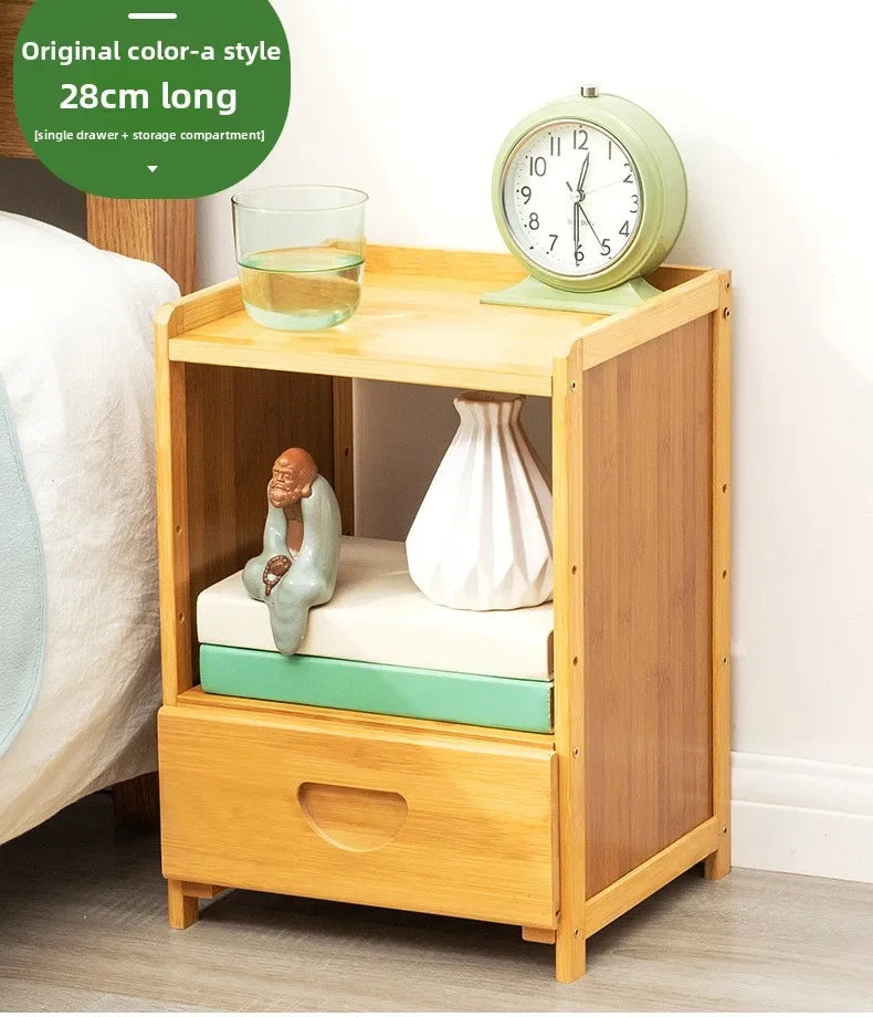 Simple Solid Wood Bedside Storage Cabinet