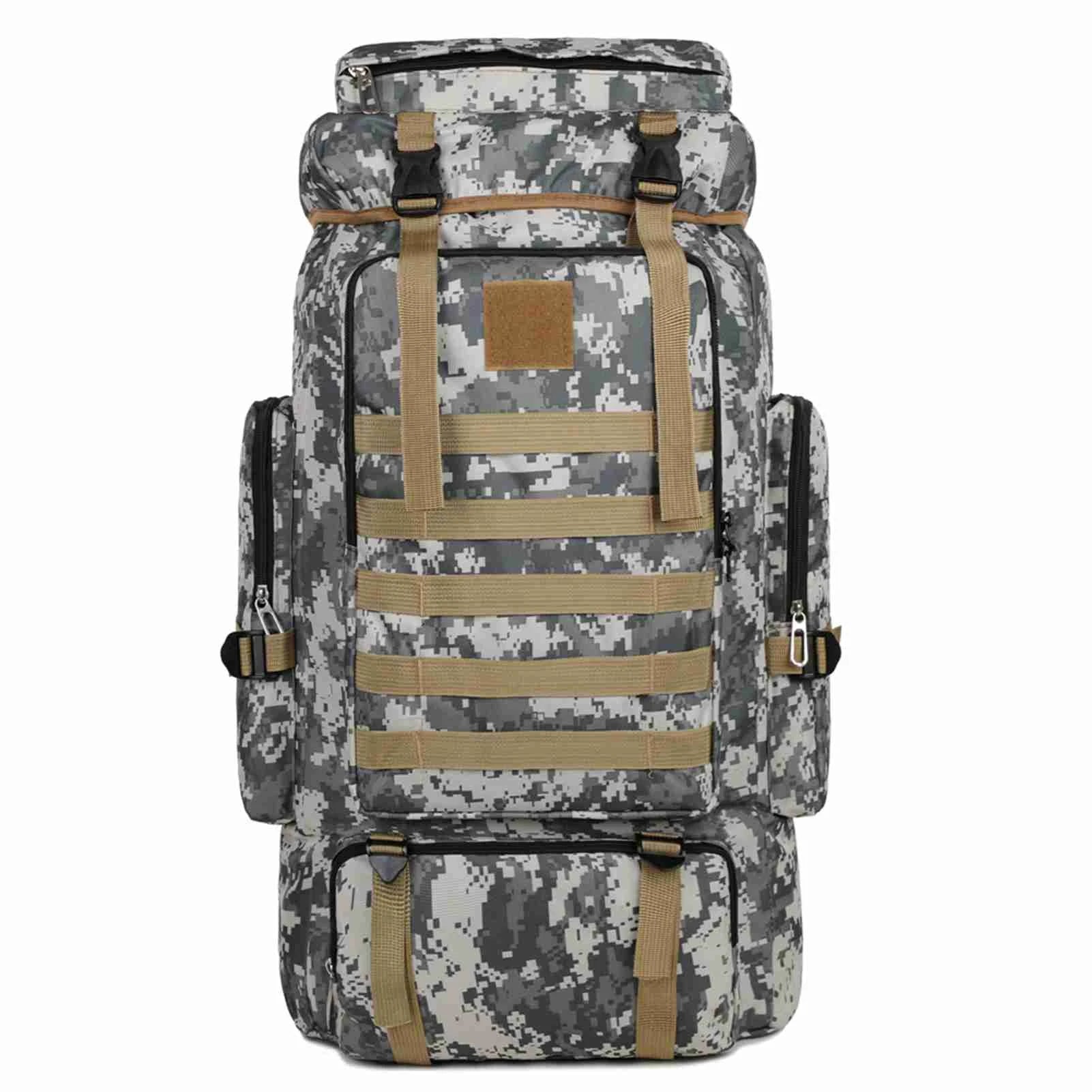 Large Capacity Camo Hiking Backpack