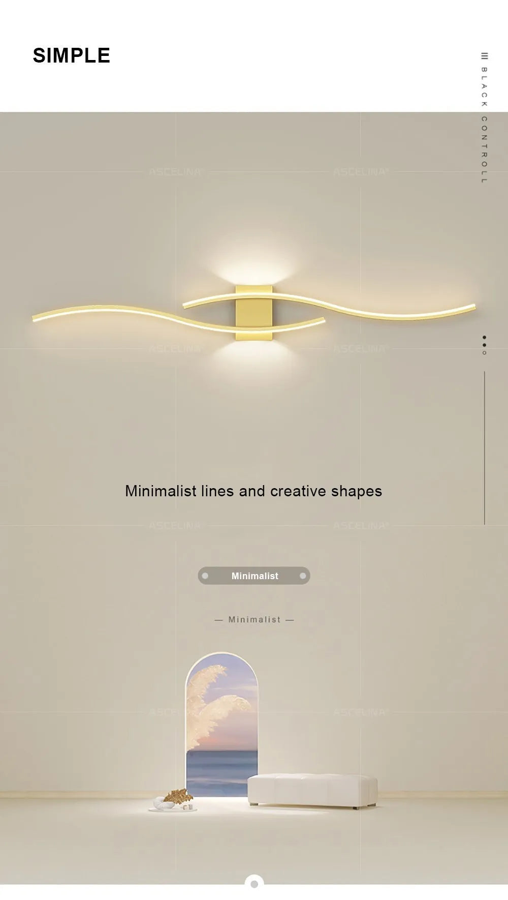 LED Strip Wall Lamp – TV Background & Living Room