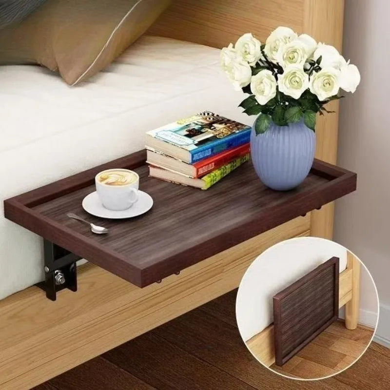 Solid Wood Folding Bedside Table – Nordic Style