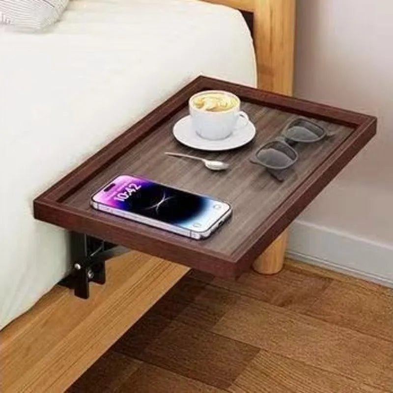 Solid Wood Folding Bedside Table – Nordic Style