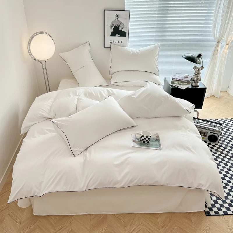 Plain Black Bedding Set – All Sizes