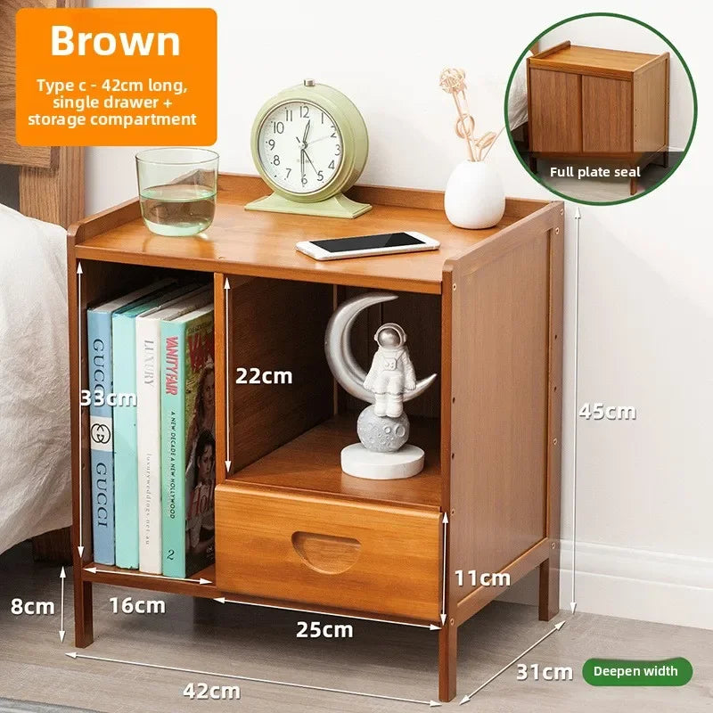 Nordic Solid Wood Mini Bedside Cabinet
