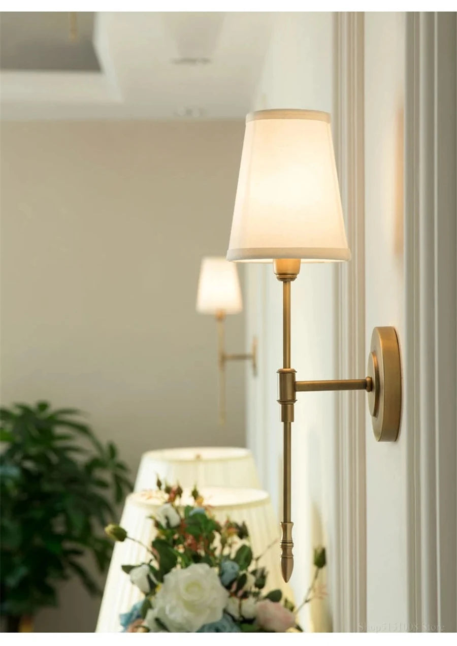 Retro Copper LED Wall Sconce – Bedside & Corridor