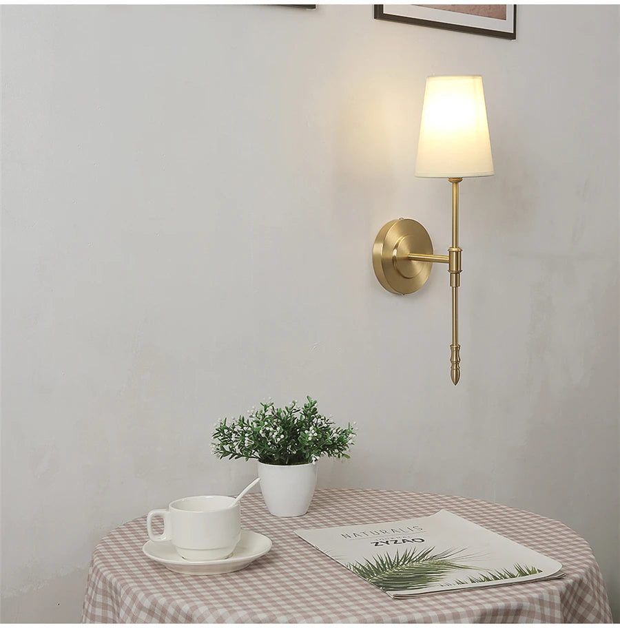 Retro Copper LED Wall Sconce – Bedside & Corridor