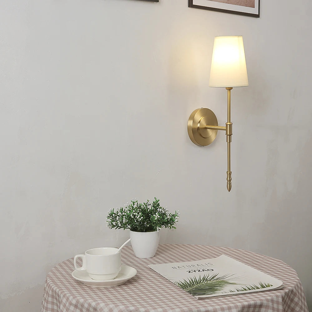 Retro Copper LED Wall Sconce – Bedside & Corridor