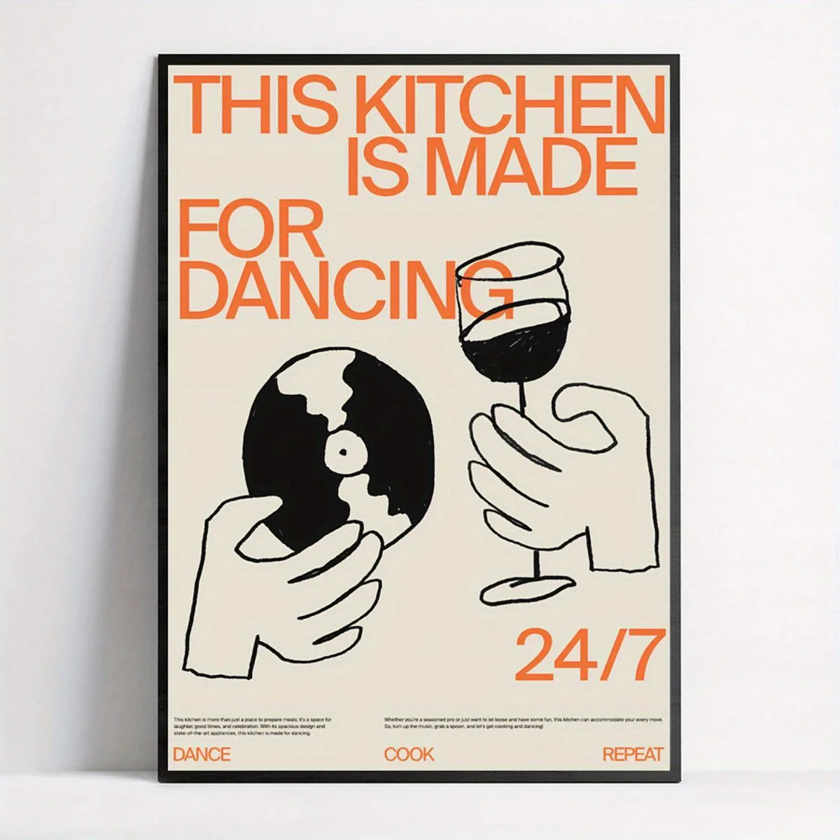 Kitchen for Dancing Canvas Wall Art
