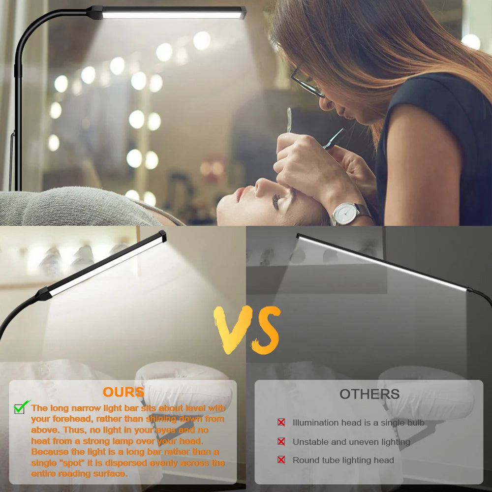 Dimmable Gooseneck LED Floor Lamp – Bedroom & Office