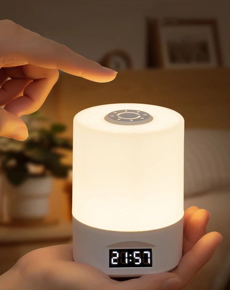 LED Touch Desk Lamp with Clock & Calendar