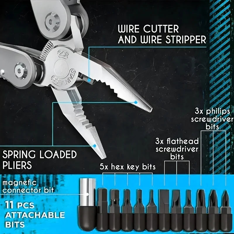 24-in-1 Outdoor Survival Multitool Kit